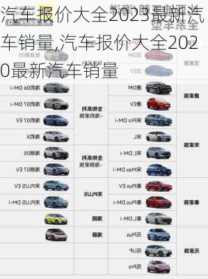 汽车报价大全2023最新汽车销量,汽车报价大全2020最新汽车销量