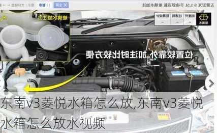 东南v3菱悦水箱怎么放,东南v3菱悦水箱怎么放水视频