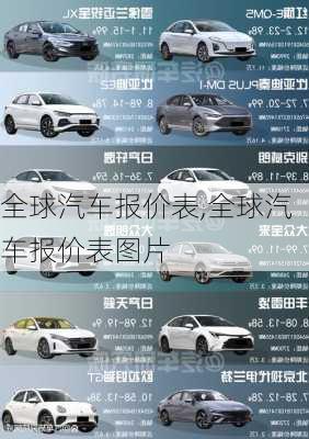 全球汽车报价表,全球汽车报价表图片