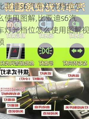 比亚迪s6汽车灯光档位怎么使用图解,比亚迪s6汽车灯光档位怎么使用图解视频