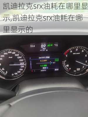 凯迪拉克srx油耗在哪里显示,凯迪拉克srx油耗在哪里显示的