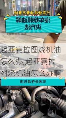 起亚赛拉图烧机油怎么办,起亚赛拉图烧机油怎么办啊