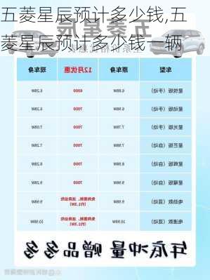 五菱星辰预计多少钱,五菱星辰预计多少钱一辆