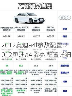 2012奥迪a4l参数配置,2012奥迪a4l参数配置详细