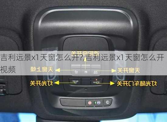 吉利远景x1天窗怎么开?,吉利远景x1天窗怎么开视频