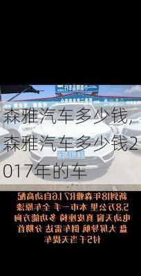 森雅汽车多少钱,森雅汽车多少钱2017年的车