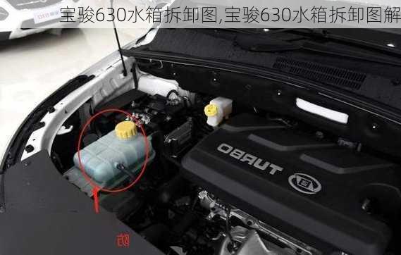 宝骏630水箱拆卸图,宝骏630水箱拆卸图解