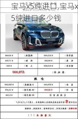 宝马x5纯进口,宝马x5纯进口多少钱