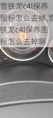 雪铁龙c4l保养图标怎么去掉,雪铁龙c4l保养图标怎么去掉啊