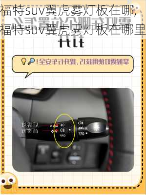 福特suv翼虎雾灯板在哪,福特suv翼虎雾灯板在哪里