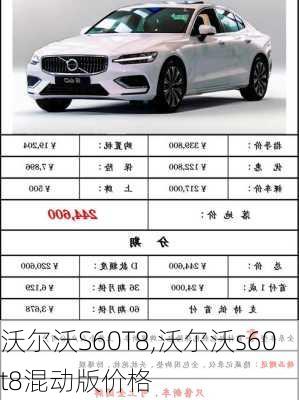 沃尔沃S60T8,沃尔沃s60t8混动版价格