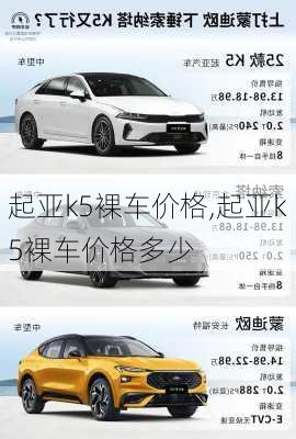 起亚k5裸车价格,起亚k5裸车价格多少