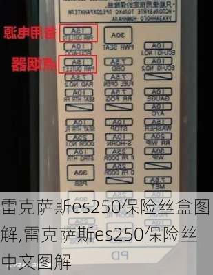 雷克萨斯es250保险丝盒图解,雷克萨斯es250保险丝中文图解