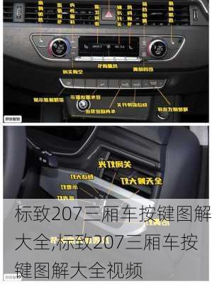 标致207三厢车按键图解大全,标致207三厢车按键图解大全视频