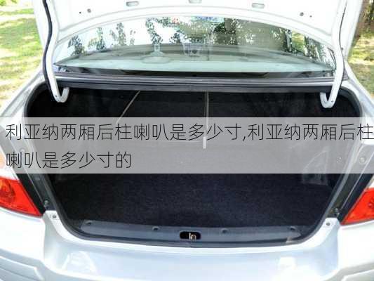 利亚纳两厢后柱喇叭是多少寸,利亚纳两厢后柱喇叭是多少寸的
