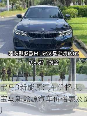 宝马3新能源汽车价格表,宝马新能源汽车价格表及图片