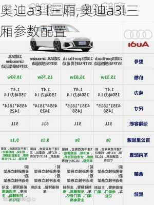 奥迪a3 l三厢,奥迪a3l三厢参数配置