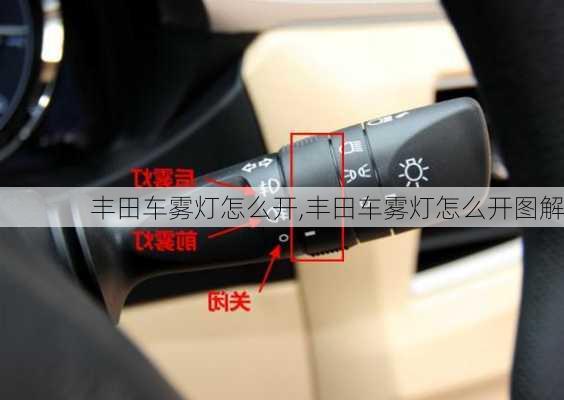 丰田车雾灯怎么开,丰田车雾灯怎么开图解