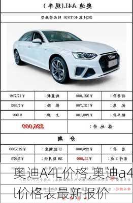 奥迪A4L价格,奥迪a4l价格表最新报价