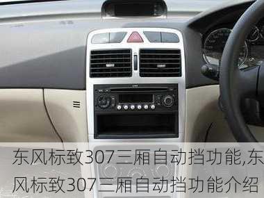 东风标致307三厢自动挡功能,东风标致307三厢自动挡功能介绍