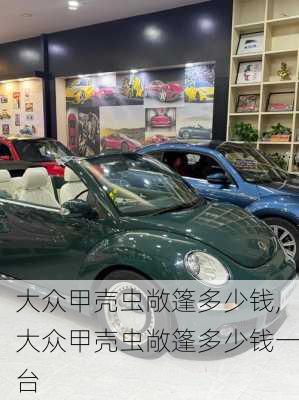 大众甲壳虫敞篷多少钱,大众甲壳虫敞篷多少钱一台