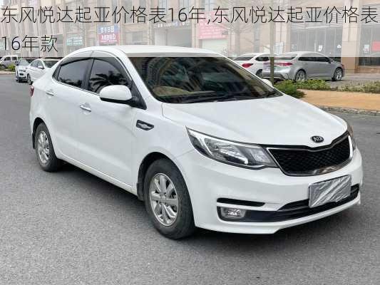 东风悦达起亚价格表16年,东风悦达起亚价格表16年款