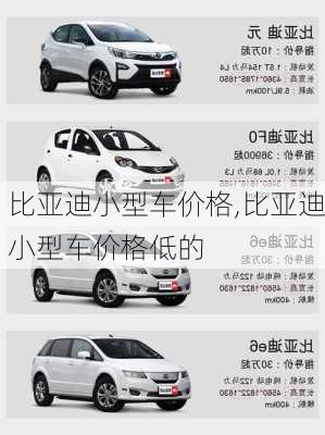 比亚迪小型车价格,比亚迪小型车价格低的