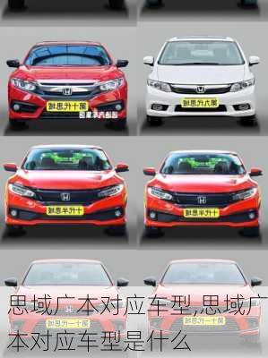 思域广本对应车型,思域广本对应车型是什么