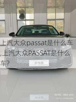 上汽大众passat是什么车,上汽大众PASSAT是什么车?