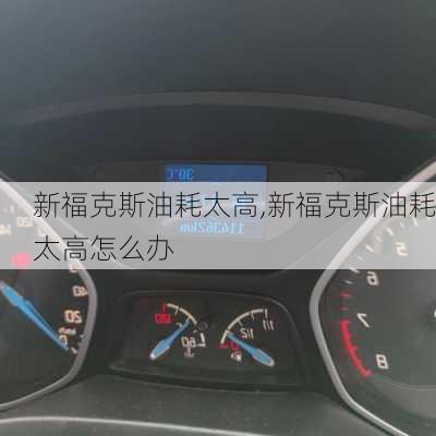 新福克斯油耗太高,新福克斯油耗太高怎么办