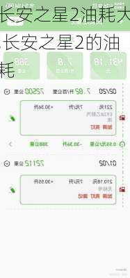 长安之星2油耗大,长安之星2的油耗