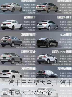 上汽丰田车型大全,上汽丰田车型大全及价格