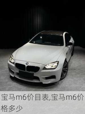宝马m6价目表,宝马m6价格多少