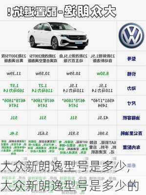 大众新朗逸型号是多少,大众新朗逸型号是多少的