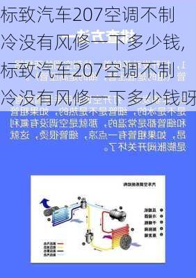 标致汽车207空调不制冷没有风修一下多少钱,标致汽车207空调不制冷没有风修一下多少钱呀