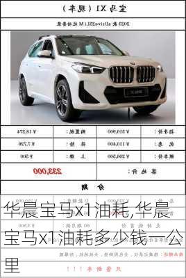 华晨宝马x1油耗,华晨宝马x1油耗多少钱一公里