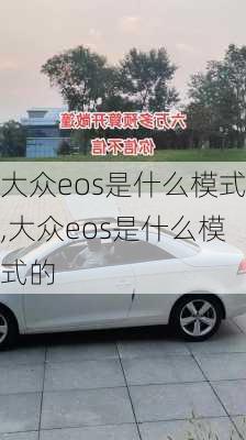 大众eos是什么模式,大众eos是什么模式的