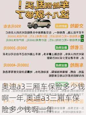 奥迪a3三厢车保险多少钱啊一年,奥迪a3三厢车保险多少钱啊一年