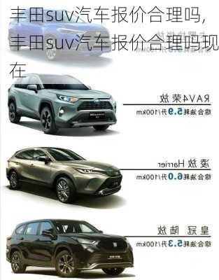 丰田suv汽车报价合理吗,丰田suv汽车报价合理吗现在