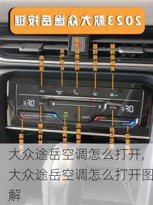 大众途岳空调怎么打开,大众途岳空调怎么打开图解