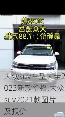 大众suv车型大全2023新款价格,大众suv2021款图片及报价