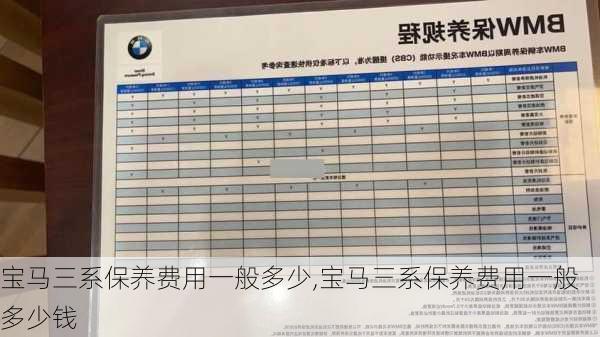 宝马三系保养费用一般多少,宝马三系保养费用一般多少钱
