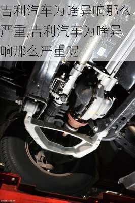 吉利汽车为啥异响那么严重,吉利汽车为啥异响那么严重呢