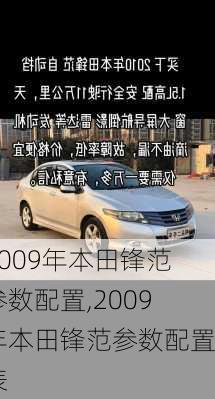 2009年本田锋范参数配置,2009年本田锋范参数配置表