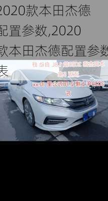 2020款本田杰德配置参数,2020款本田杰德配置参数表