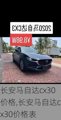 长安马自达cx30价格,长安马自达cx30价格表