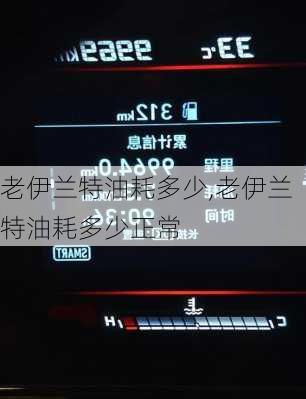 老伊兰特油耗多少,老伊兰特油耗多少正常