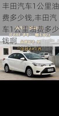 丰田汽车1公里油费多少钱,丰田汽车1公里油费多少钱啊