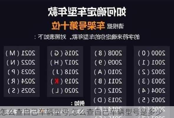 怎么查自己车辆型号,怎么查自己车辆型号是多少