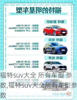 福特suv大全 所有车型 参数,福特suv大全所有车型参数